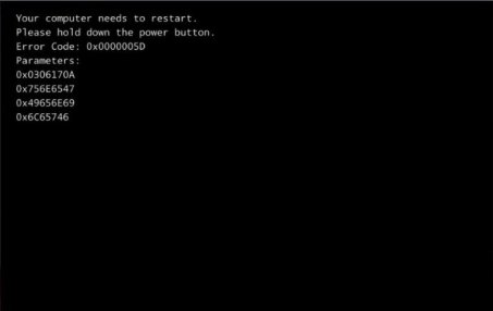 安装win8出现Error Code：0x0000005D