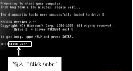 开机黑屏提示disk i/o error replace the disk,and press any key