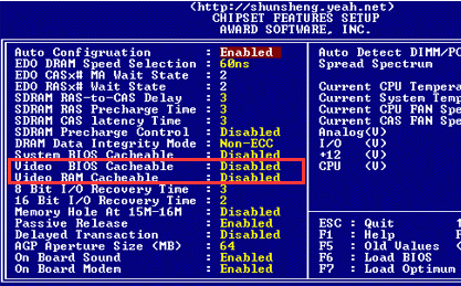 Video ROM BIOS Shadow怎么设置?