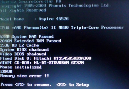 [常见问题]开机出现Device error怎么办？