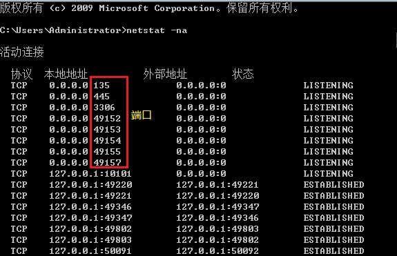 如何查看端口是否在使用？