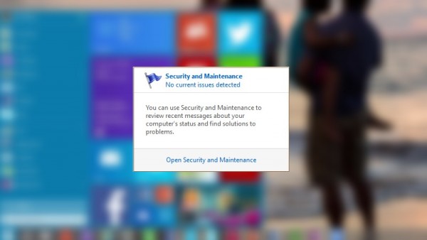 Win10操作中心已更名“安全与维护”
