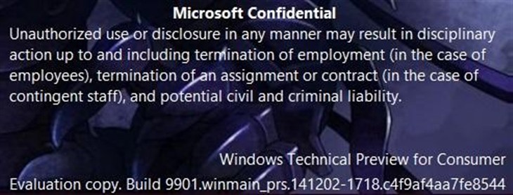 Win10 Build9901内部泄露版使用体验 