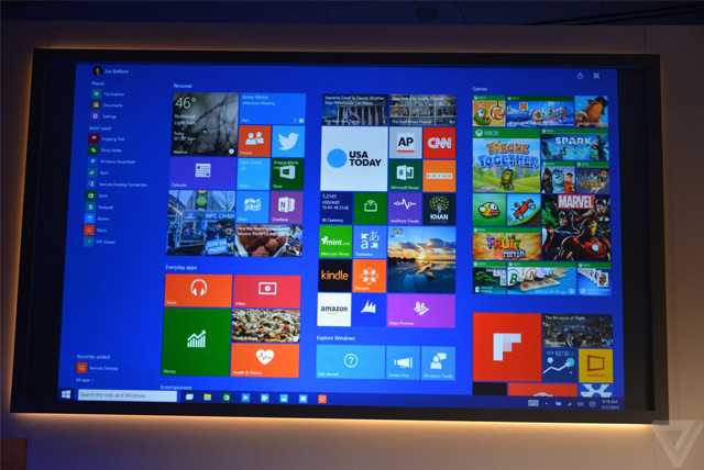 微软发布<a href='http://www.tudoupe.com/win10' target='_blank'><u>win10消费者预览版</u></a> 贯穿全平台 