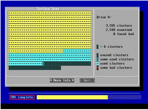 土豆PE下用SCANDDIAK扫描修复硬盘