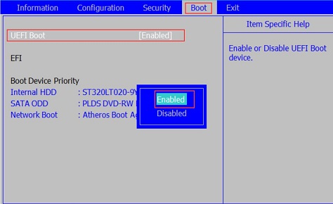 联想G580笔记本UEFI U盘启动