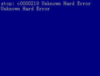 STOP:c0000218Unknown Hard Error解决办法