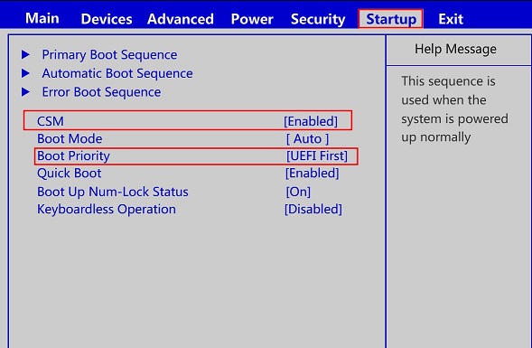 联想启天A9050一体机UEFI U盘启动