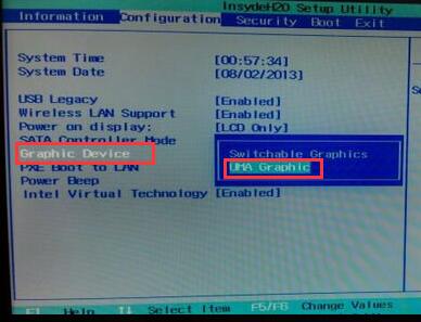 不同芯片BIOS中开启动独显