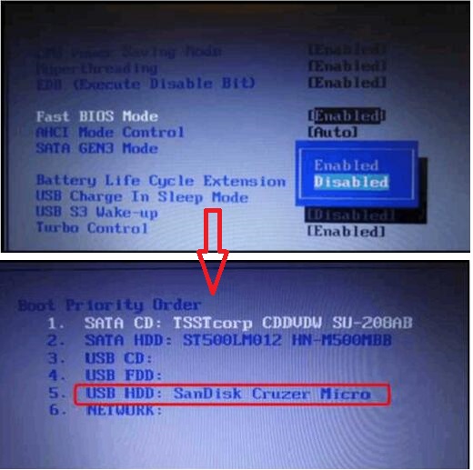 BIOS中有关U盘的设置