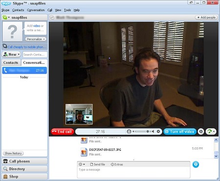 Skype网络语音绿色版下载