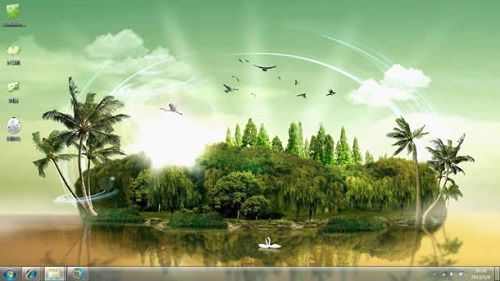 岛屿幻象美丽风景主题下载