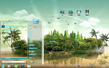 <center><p>ALLwindows</p> <p>优美风景</p> <p>梦幻岛屿</p></center>