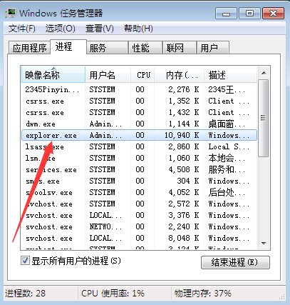 <a href='http://www.tudoupe.com/xt/' target='_blank'><u><a href='http://www.tudoupe.com/xt/' target='_blank'><u>Win7</u></a></u></a>系统桌面进程是哪个