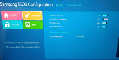 三星3500EM-X01笔记本电脑BIOS设置U盘启动图文教程