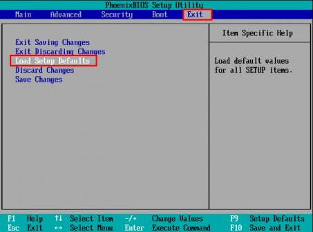 详解如何还原bios出厂设置
