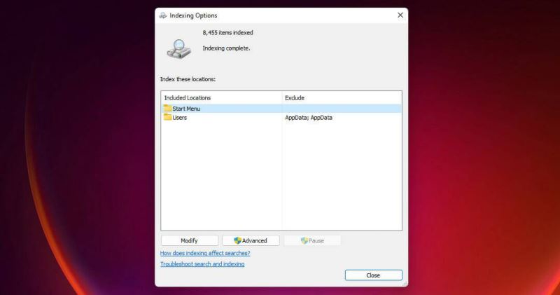 Win11如何更改文件索引以加快搜索速度?