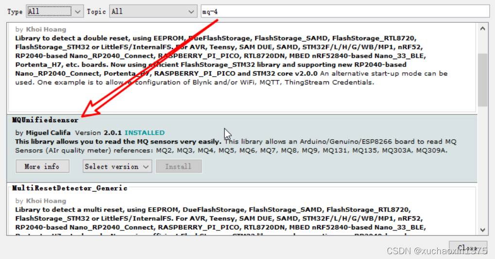 aruino+Mq-4 air quality sensor气敏传感器库的使用 ...