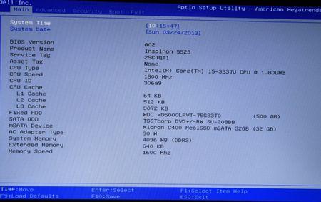 戴尔inspiron 15z 5523 超极本bioss怎么设置啊有图解
