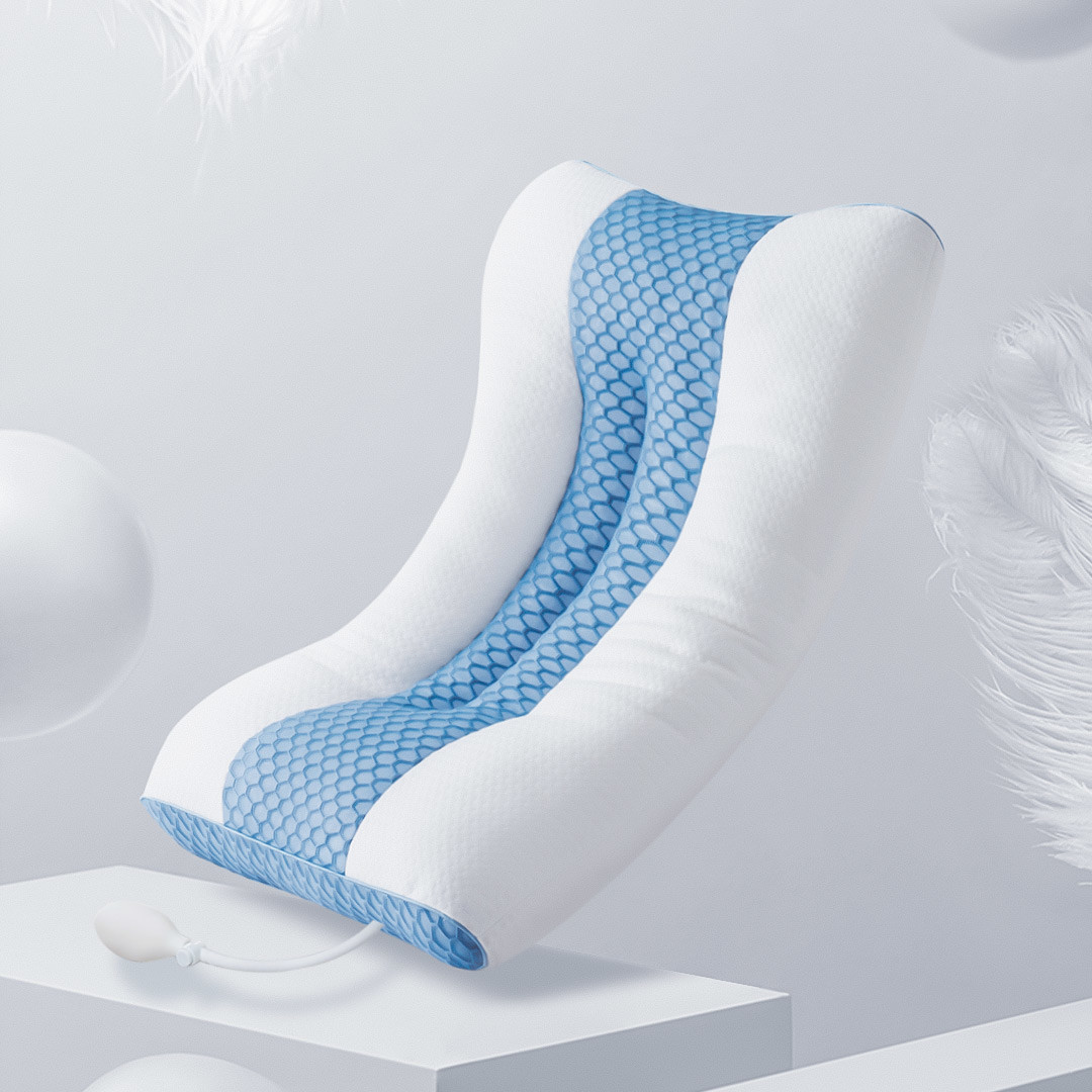 枕高自调安全亲肤，你离深度睡眠仅差一个气囊枕