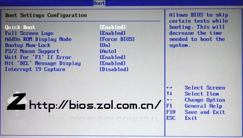 BIOS建立了教学法的AMI部分。