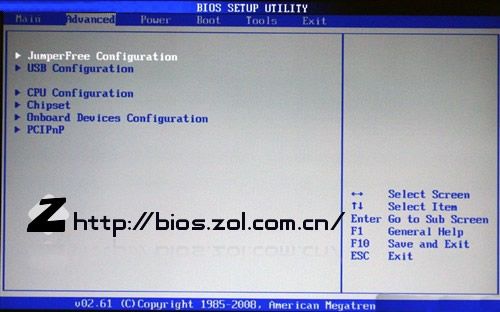 BIOS建立了教学法的AMI部分。