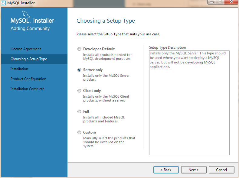 Windows上安装MySQL
