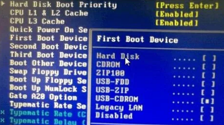 如何在BIOS中找到USB-HDD选项?
