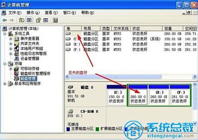 电脑硬盘分区消失怎么恢复 磁盘分区不见了的解决方法(1)