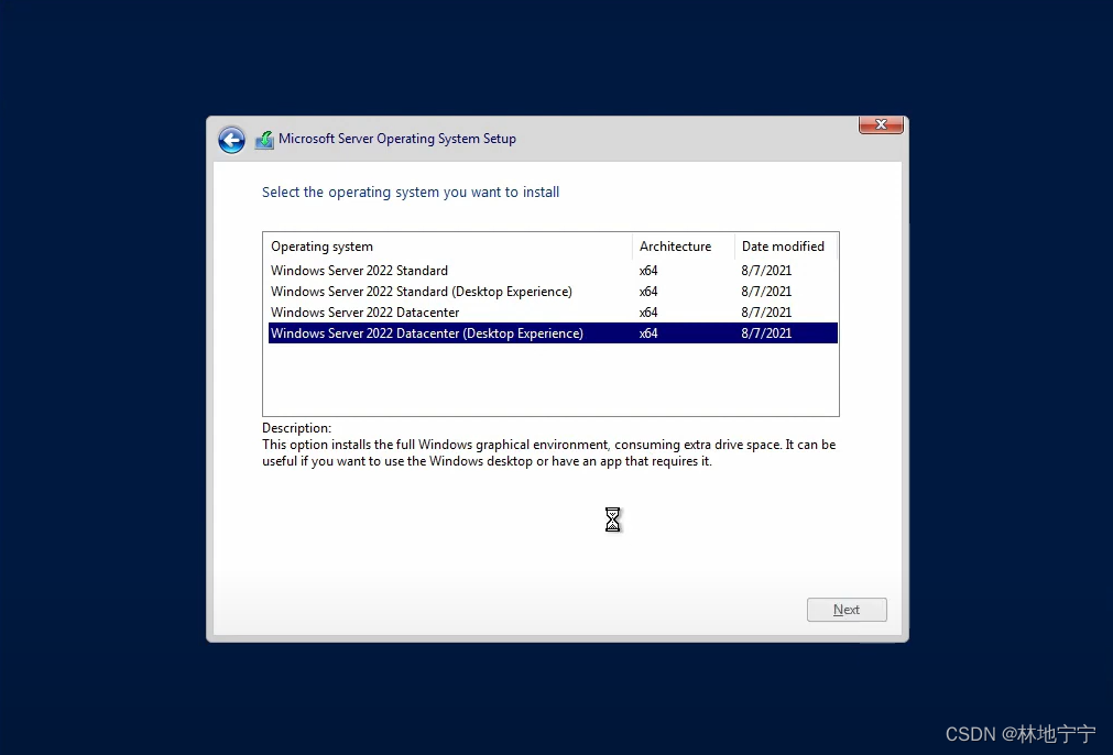 选择Winserver版本