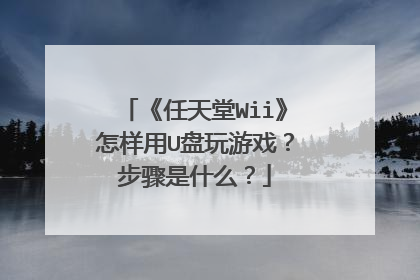 《任天堂Wii》怎样用U盘玩游戏?步骤是什么?
