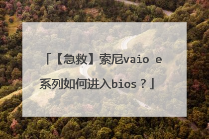 【急救】索尼vaio e系列如何进入bios?