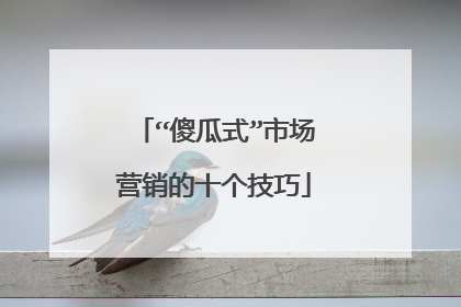 “傻瓜式”市场营销的十个技巧