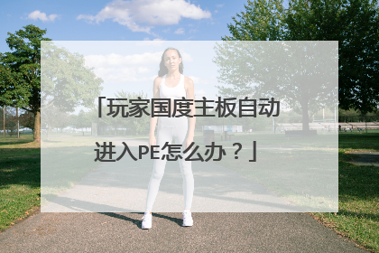 玩家国度主板自动进入PE怎么办?