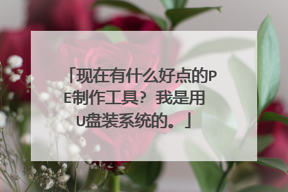 现在有什么好点的PE制作工具? 我是用U盘装系统的。