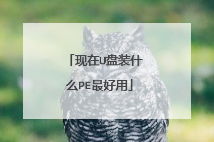 现在U盘装什么PE最好用