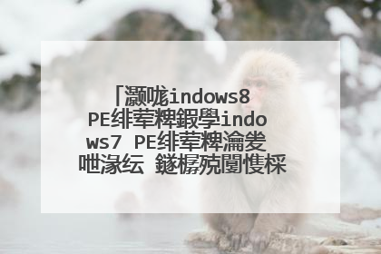 灏哤indows8 PE绯荤粺鍜學indows7 PE绯荤粺瀹夎�呭湪纭�鐩樼殑闅愯棌鍒嗗尯閲岋紝骞舵暀鎴戝垱寤轰袱涓�闅愯棌