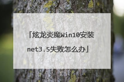 炫龙炎魔Win10安装net3.5失败怎么办