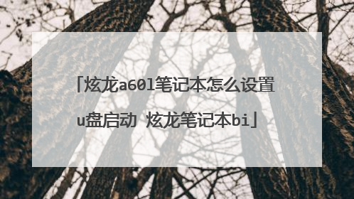 炫龙a60l笔记本怎么设置u盘启动 炫龙笔记本bi