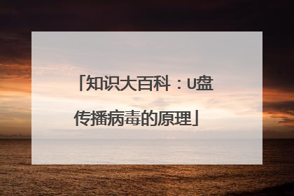 知识大百科:U盘传播病毒的原理