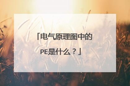 电气原理图中的PE是什么?