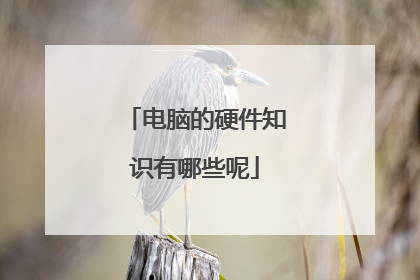电脑的硬件知识有哪些呢