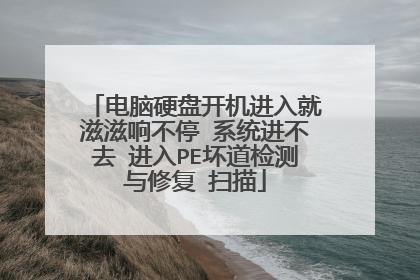 电脑硬盘开机进入就滋滋响不停 系统进不去 进入PE坏道检测与修复 扫描