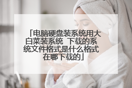 电脑硬盘装系统用大白菜装系统 下载的系统文件格式是什么格式 在哪下载的