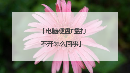 电脑硬盘F盘打不开怎么回事