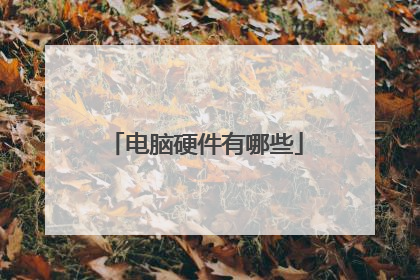 电脑硬件有哪些