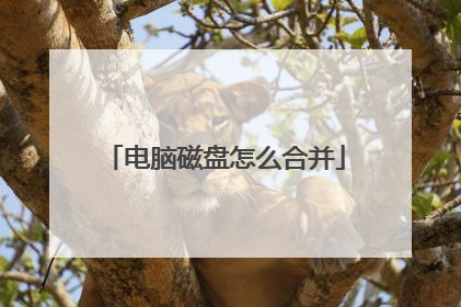 电脑磁盘怎么合并