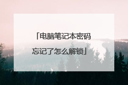 电脑笔记本密码忘记了怎么解锁