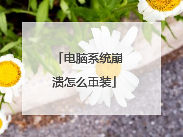 电脑系统崩溃怎么重装