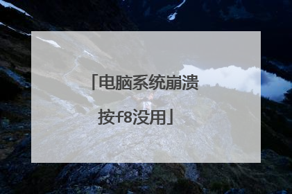 电脑系统崩溃按f8没用